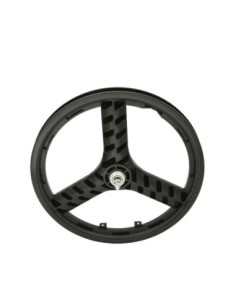 20 Plastic 3-Spoke Free Wheel 3/8 Axle Black.